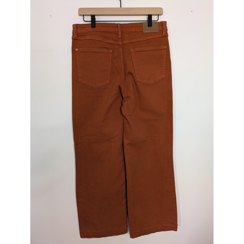 Judy Blue Rust Orange Wide Leg Jeans Size 11/30 - Picture 4 of 8